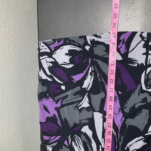 Apt. 9 Purple Floral Print Stretch Casual Babydoll Flowy Artsy Dress Sz S‎ - Picture 13 of 14